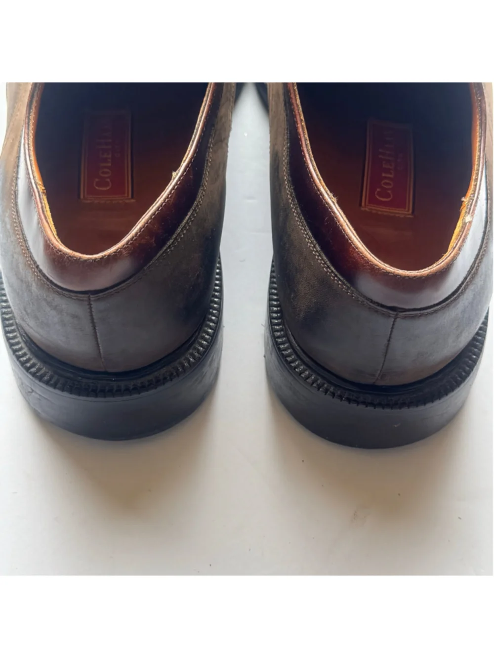 Cole Haan Waterproof Brown Leather Square Toe Derby Dress Shoes Men’s Size 13M